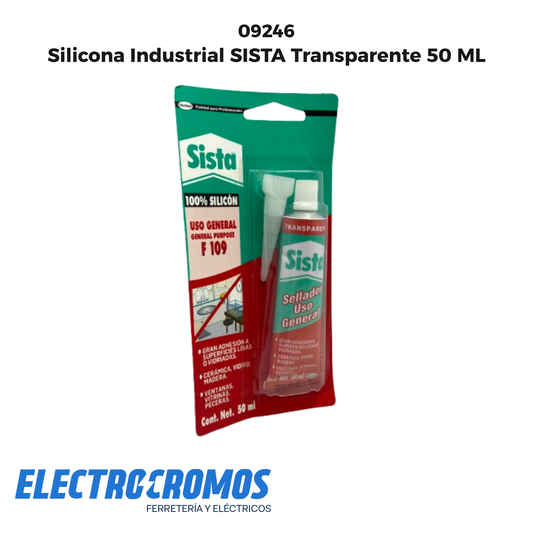 Silicona Industrial SISTA Transparente 50 ML