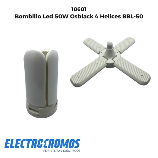 Bombillo Led 50W Osblack 4 Helices BBL-50