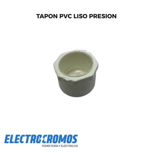 Tapon PVC Liso Presion