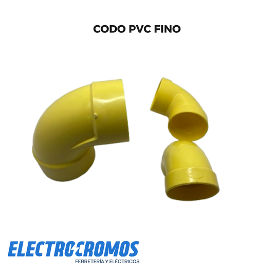 Codo PVC Fino