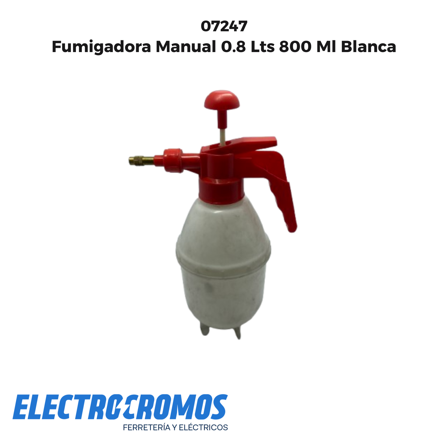 Fumigadora Manual 0.8 Lts 800 Ml Blanca
