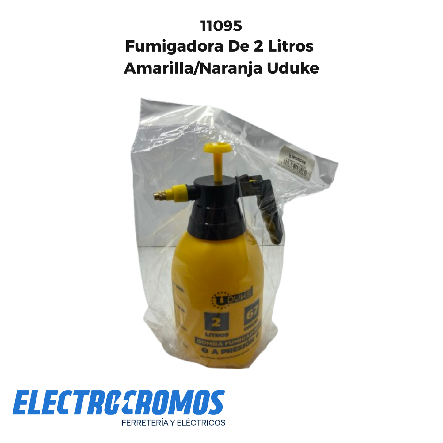 Fumigadora De 2 Litros Amarilla/Naranja Uduke