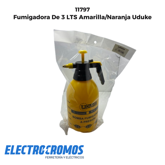 Fumigadora De 3 LTS Amarilla/Naranja Uduke