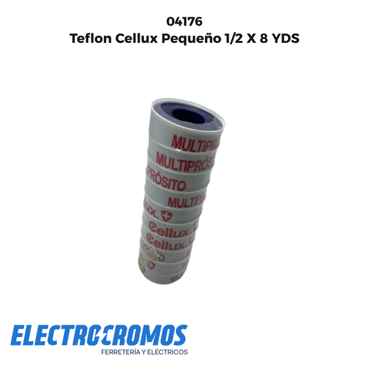 Teflon Cellux Pequeño 1/2 X 8 YDS