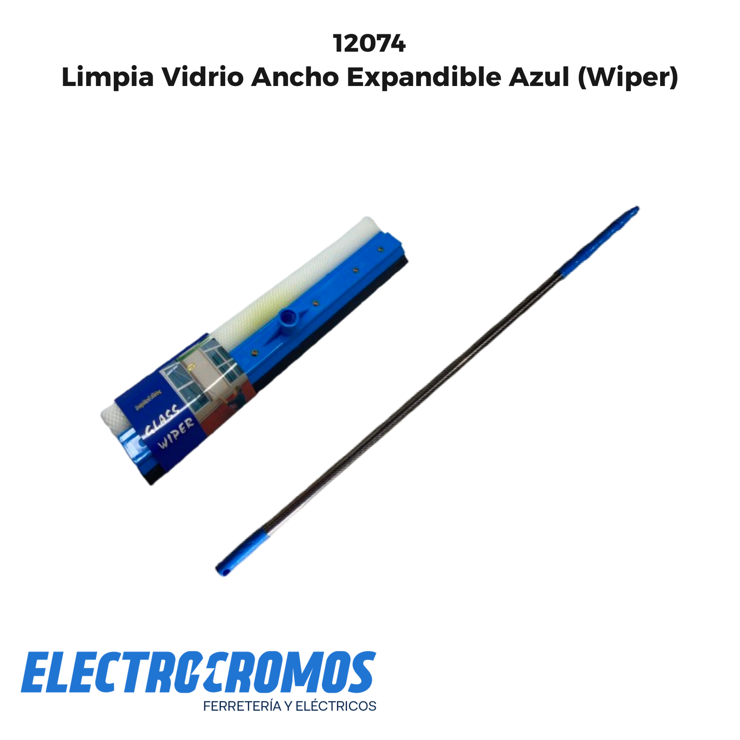 Limpia Vidrio Ancho Expandible Azul (Wiper)