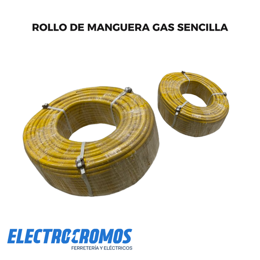Rollo De Manguera Gas Sencilla
