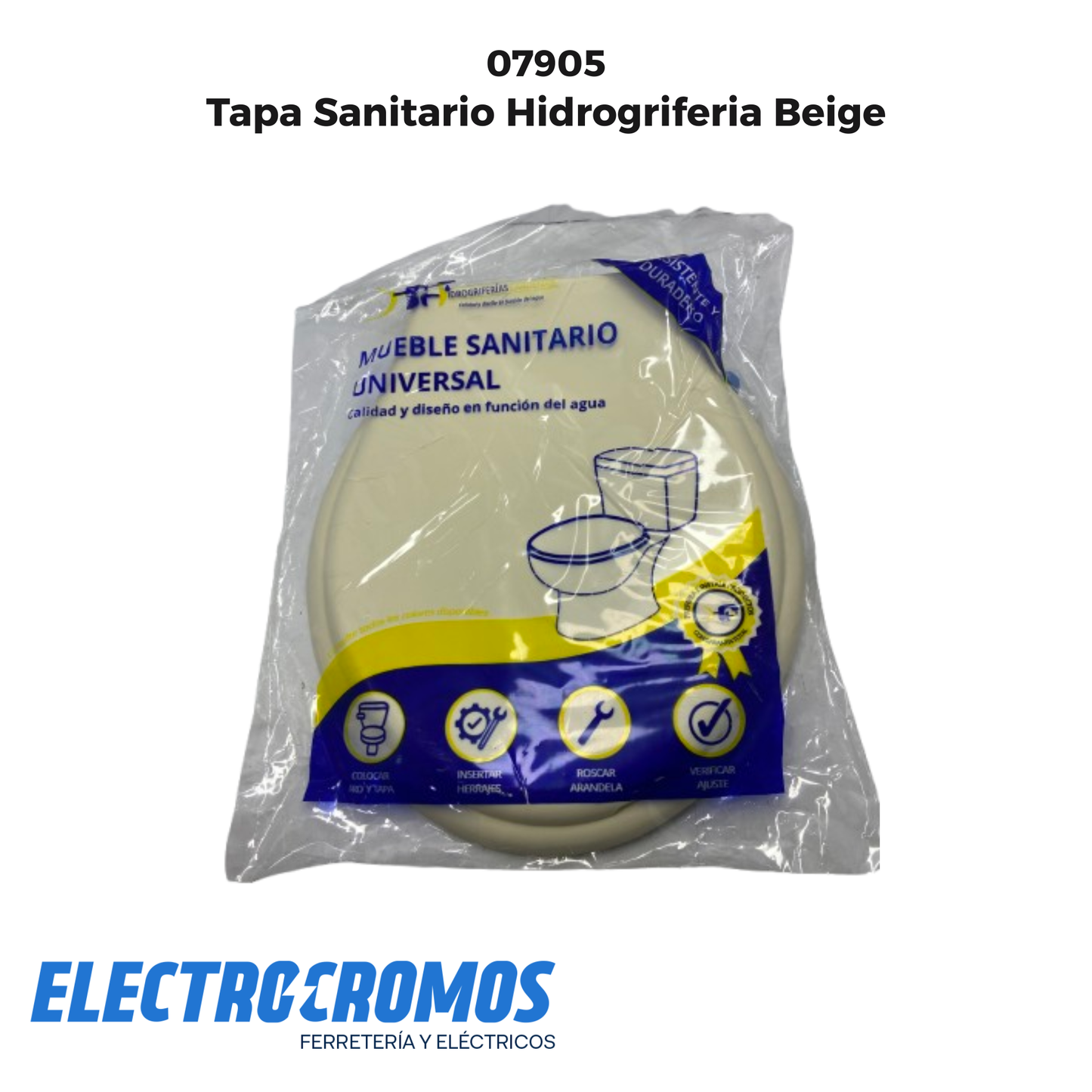 Tapa Sanitario Hidrogriferia Beige