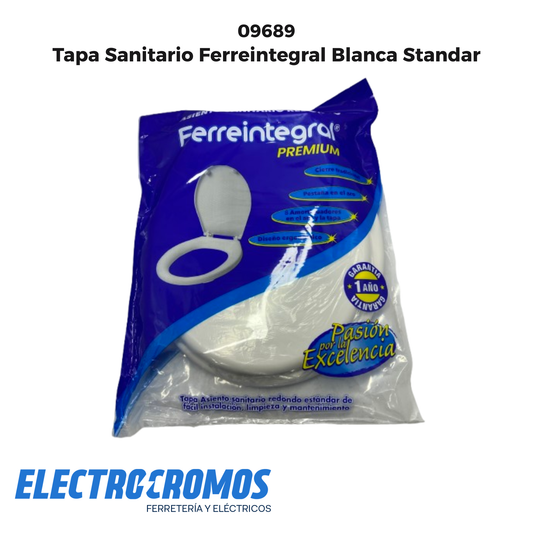 Tapa Sanitario Ferreintegral Blanca Standar