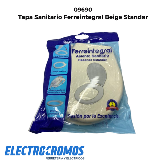 Tapa Sanitario Ferreintegral Beige Standar