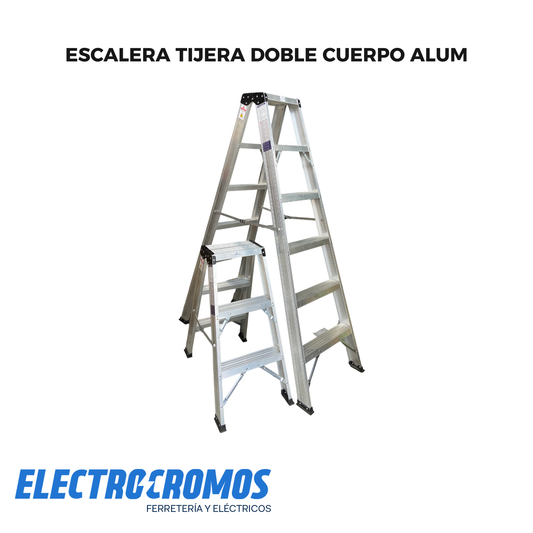 Escalera Tijera Doble Cuerpo Alum