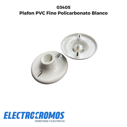 Plafon PVC Fino Policarbonato Blanco