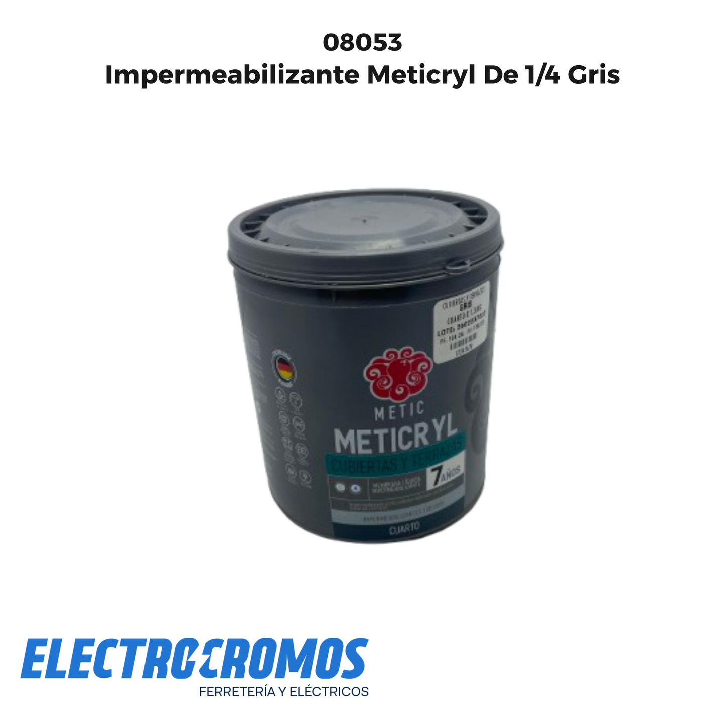 Impermeabilizante Meticryl De 1/4 Gris