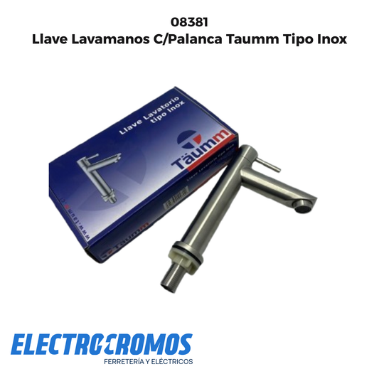 Llave Lavamanos C/Palanca Taumm Tipo Inox