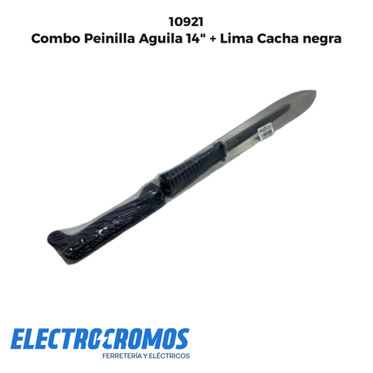 Combo Peinilla Aguila 14" + Lima Cacha negra
