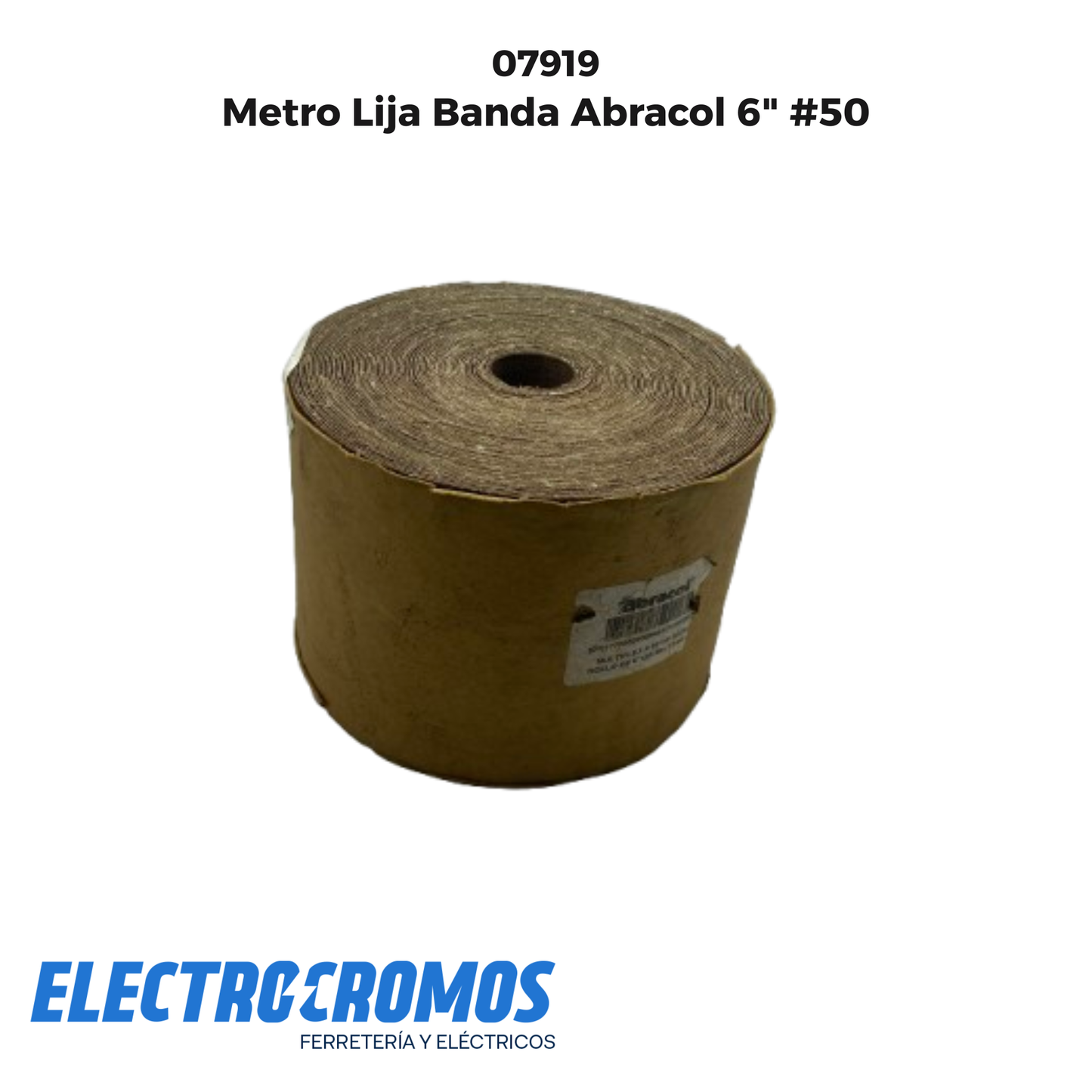 Metro Lija Banda Abracol 6" #50
