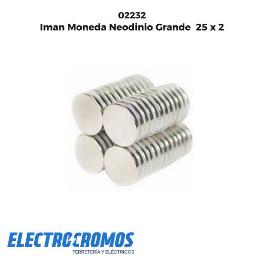 Iman Moneda Neodinio Grande  25 x 2