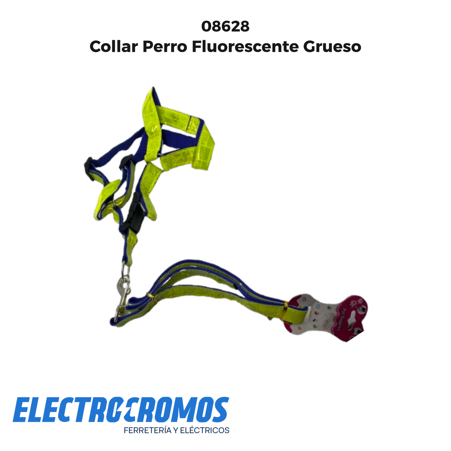 Collar Perro Fluorescente Grueso HC4346