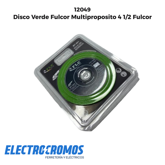 Disco Verde Fulcor Multiproposito 4 1/2 Fulcor