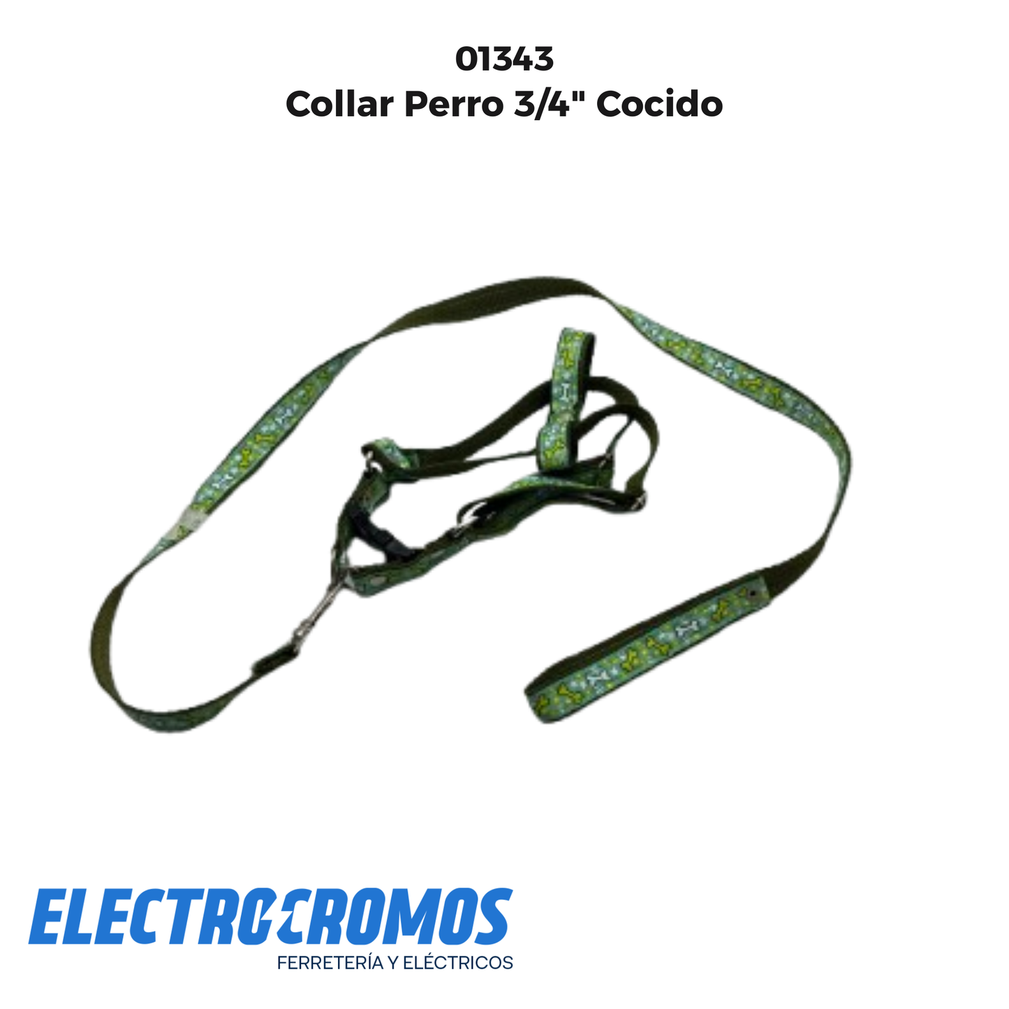 Collar Perro 3/4" Cocido