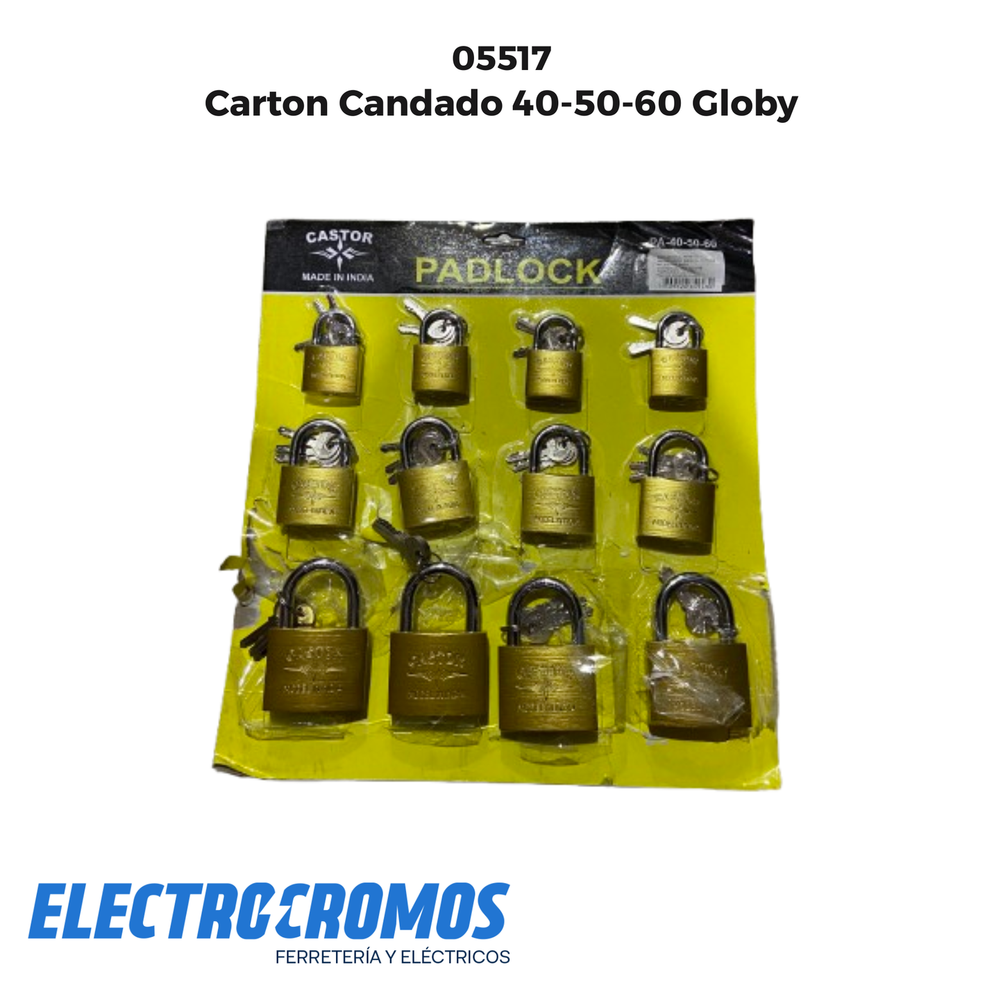 Carton Candado 40-50-60 Globy