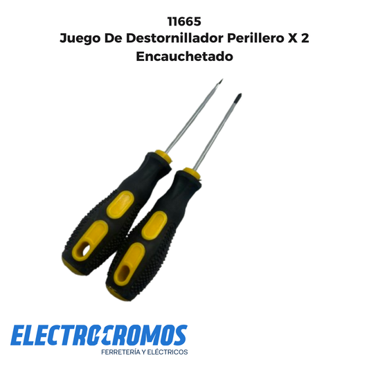 Juego De Destornillador Perillero X 2 Encauchetado