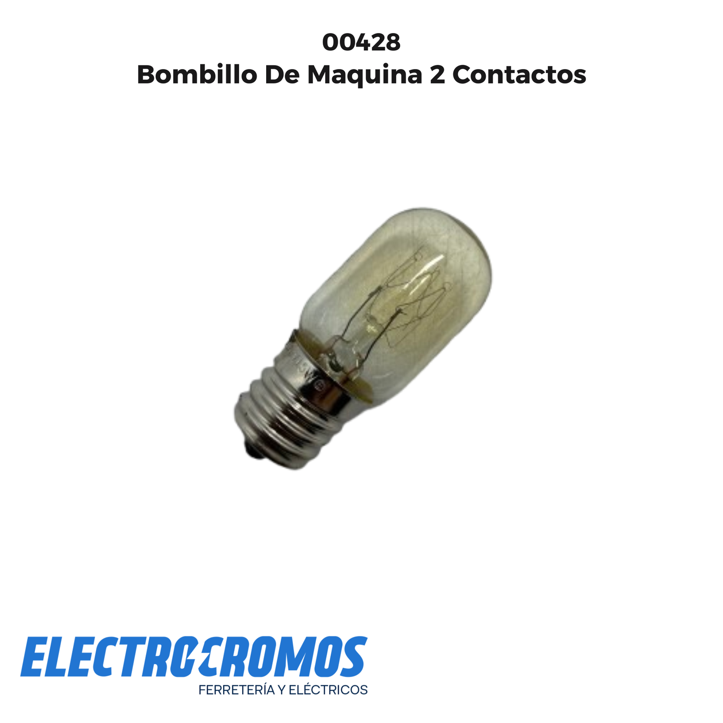 Bombillo De Maquina 2 Contactos