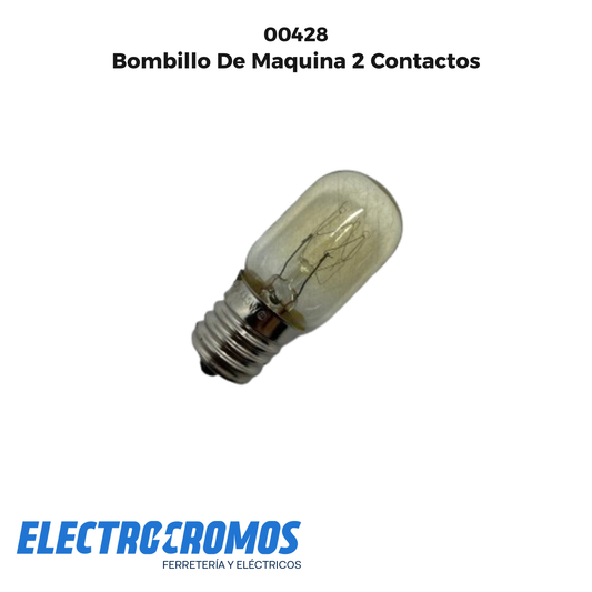 Bombillo De Maquina 2 Contactos