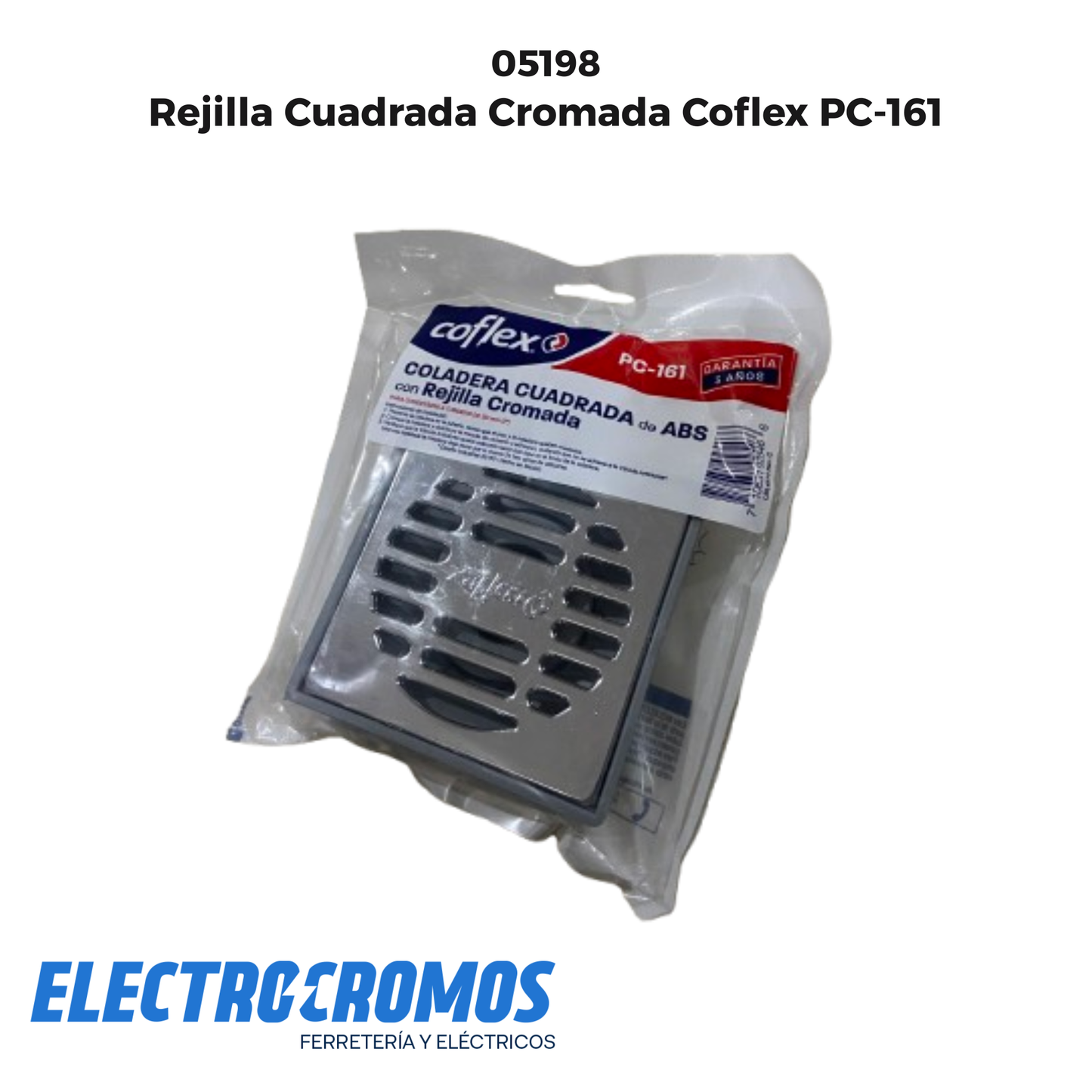 Rejilla Cuadrada Cromada Coflex PC-161