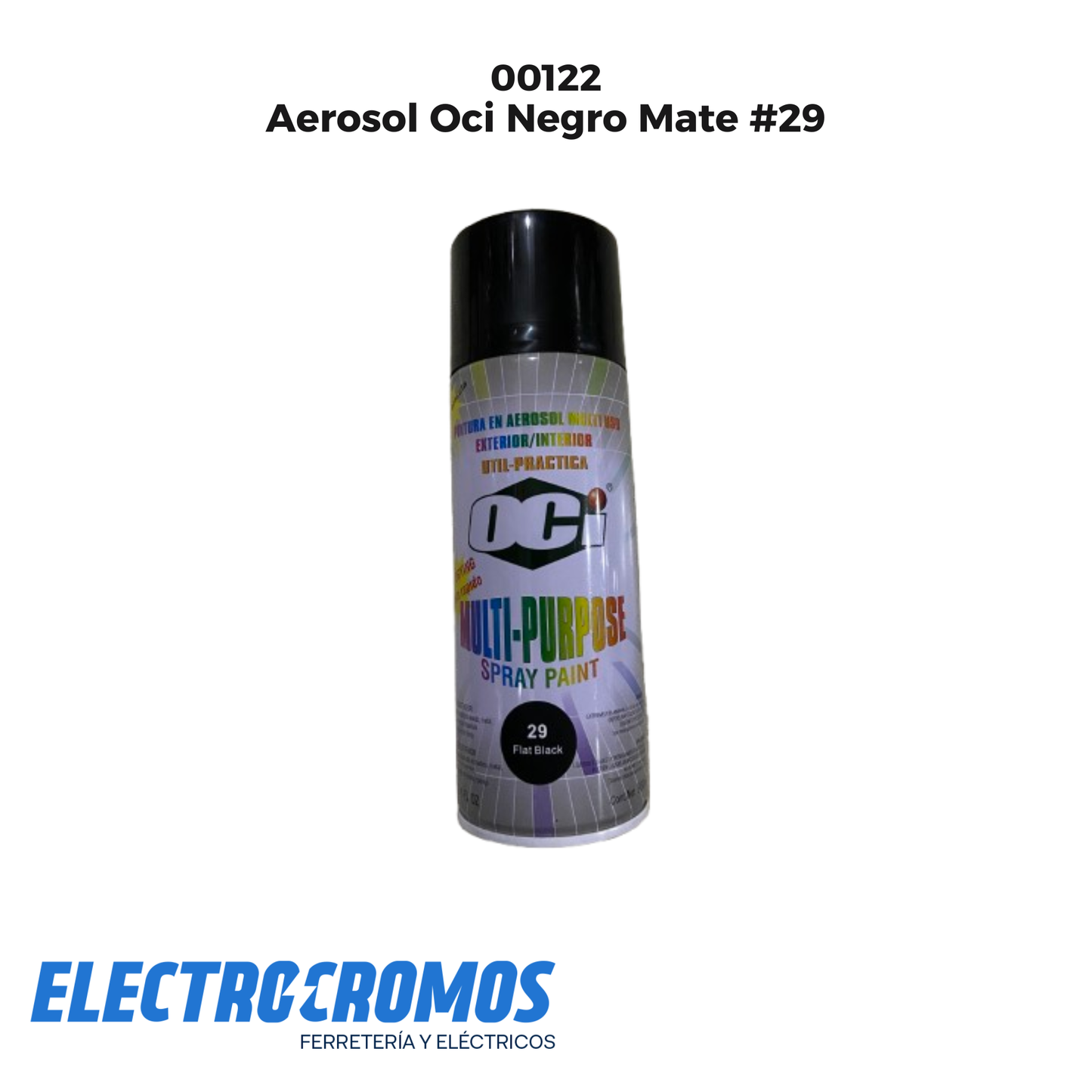 Aerosol Oci Negro Mate #29
