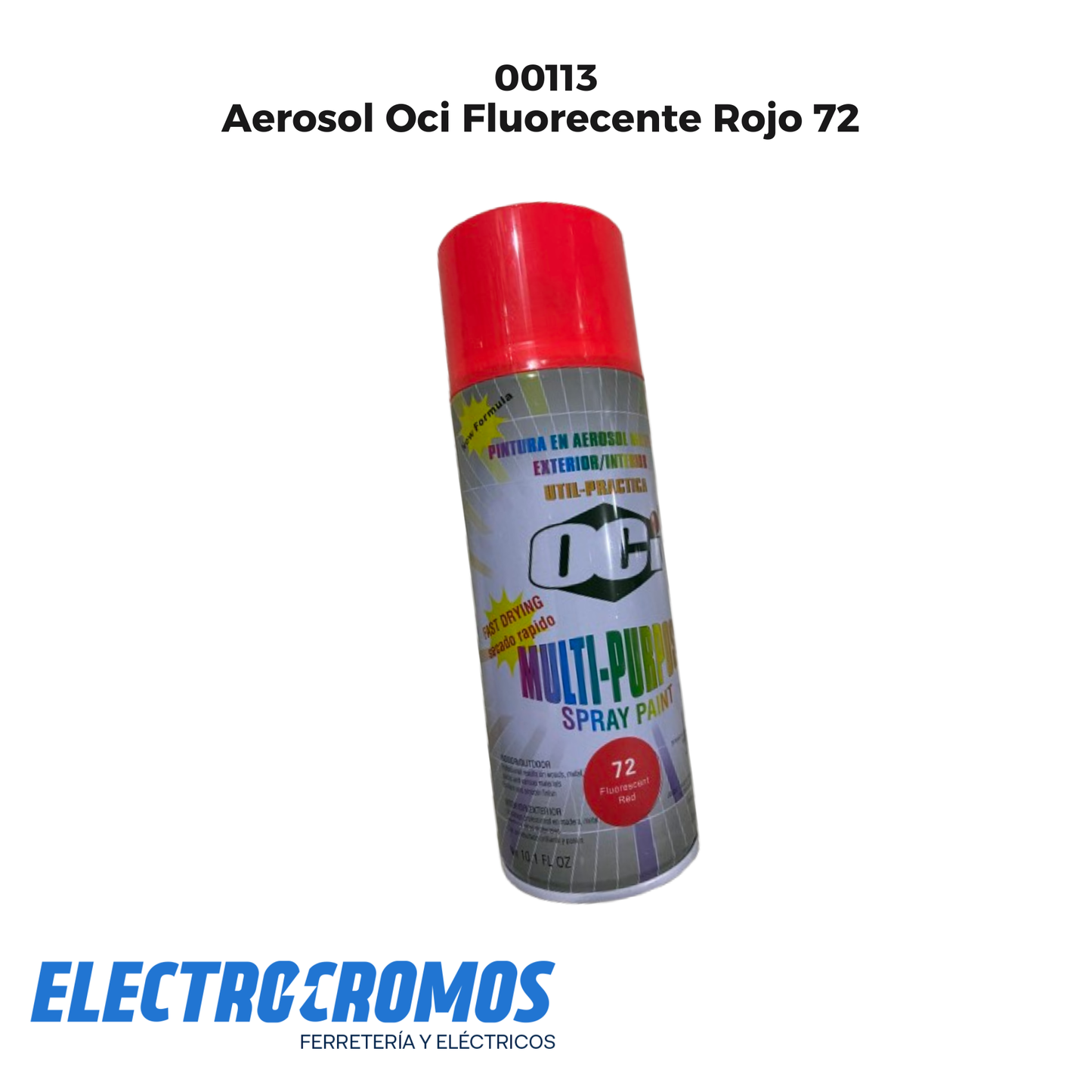 Aerosol Oci Fluorecente Rojo 72