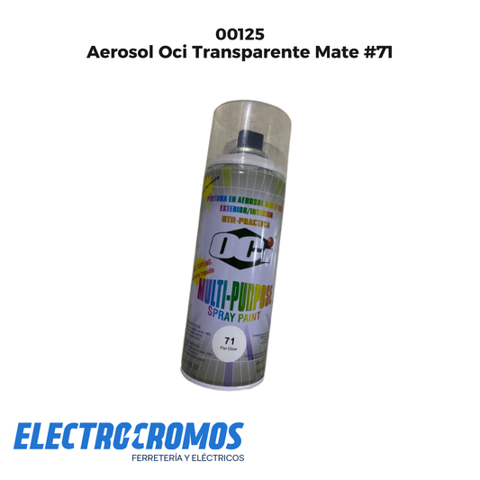 Aerosol Oci Transparente Mate #71
