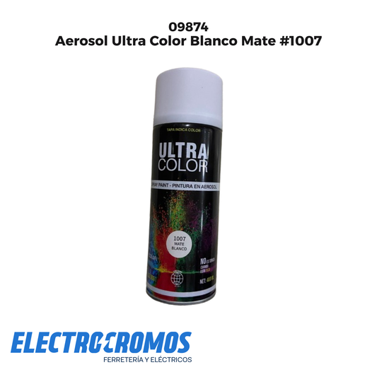 Aerosol Ultra Color Blanco Mate #1007