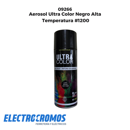 Aerosol Ultra Color Negro Alta Temperatura #1200
