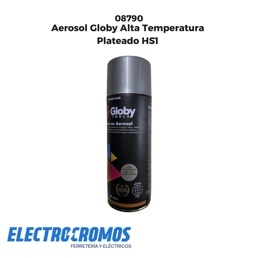 Aerosol Globy Alta Temperatura Plateado HS1