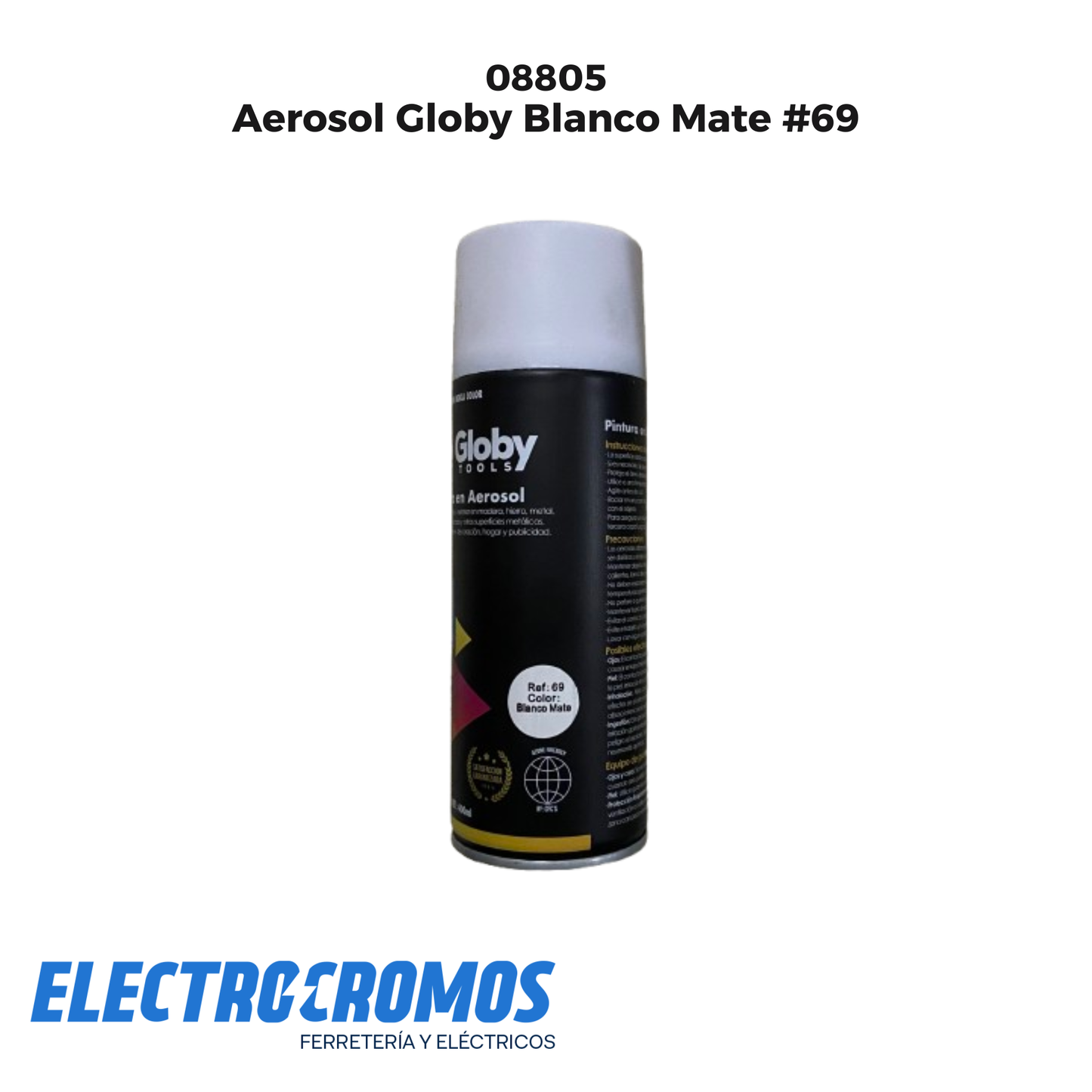 Aerosol Globy Blanco Mate #69