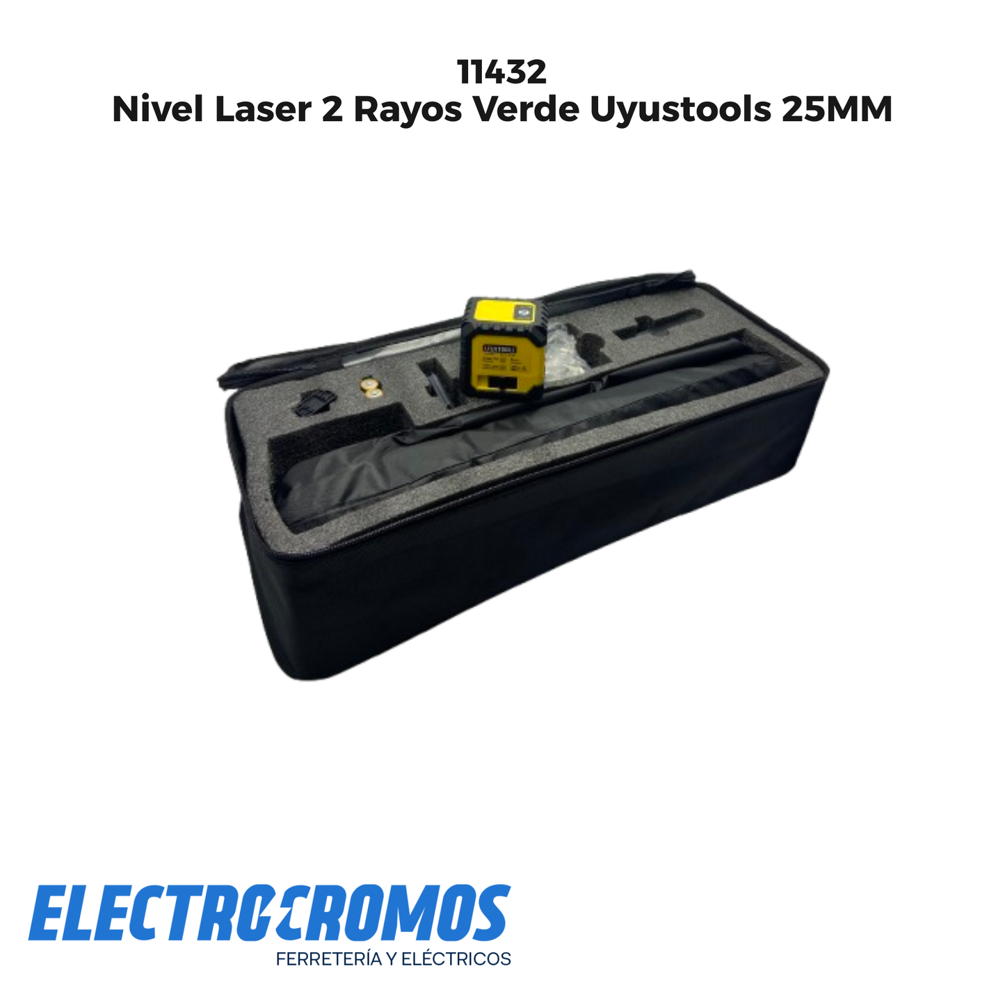 Nivel Laser 2 Rayos Verde Uyustools 25MM
