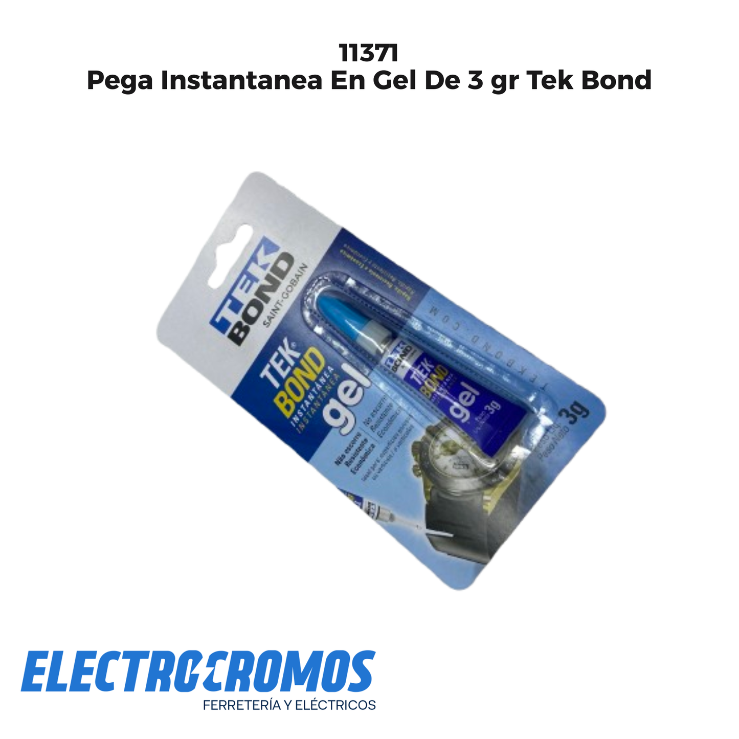 Pega Instantanea En Gel De 3 gr Tek Bond