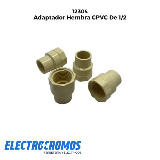 Adaptador Hembra CPVC De 1/2