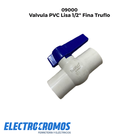Valvula PVC Lisa 1/2" Fina Truflo