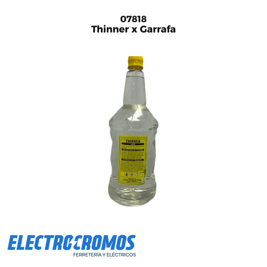 Thinner x Garrafa