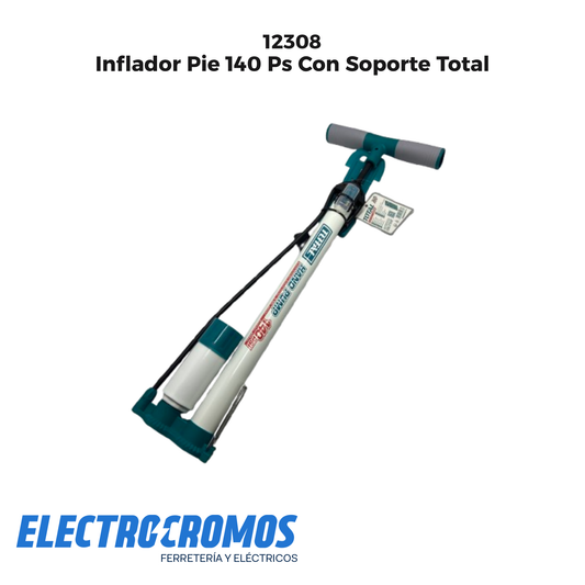 Inflador Pie 140 Ps Con Soporte Total