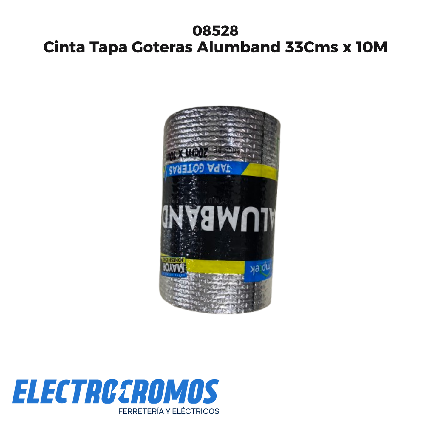 Cinta Tapa Goteras Alumband 33Cms x 10M