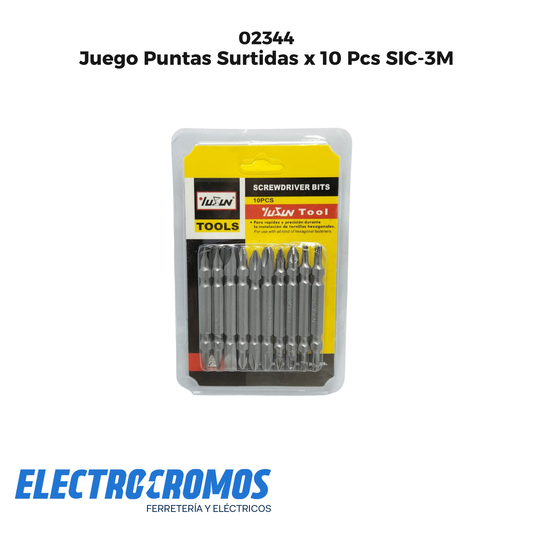 Juego Puntas Surtidas x 10 Pcs SIC-3M