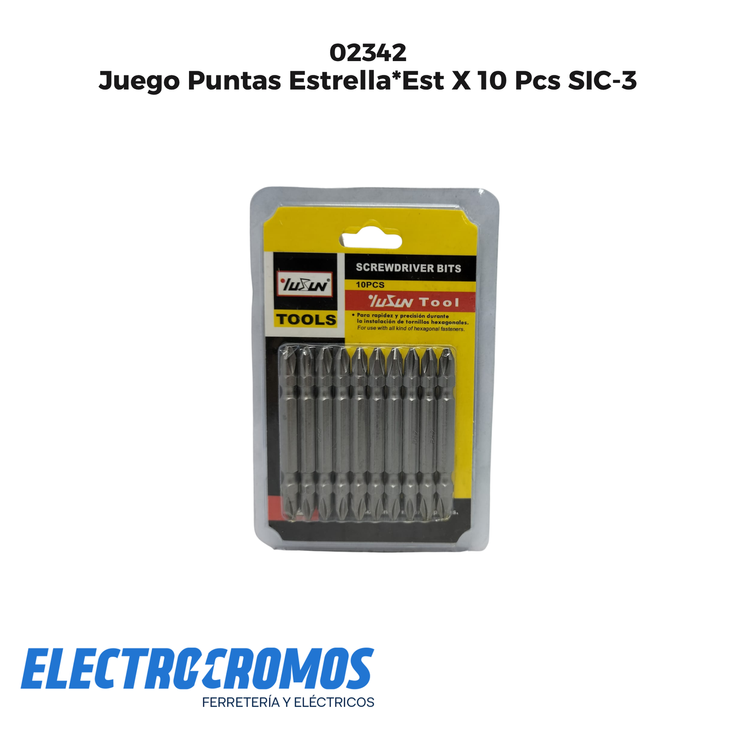 Juego Puntas Estrella*Est X 10 Pcs SIC-3