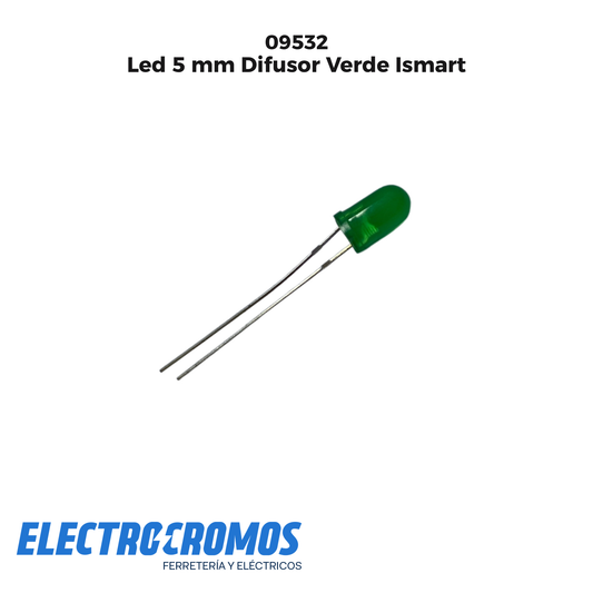 Led 5 mm Difusor Verde Ismart