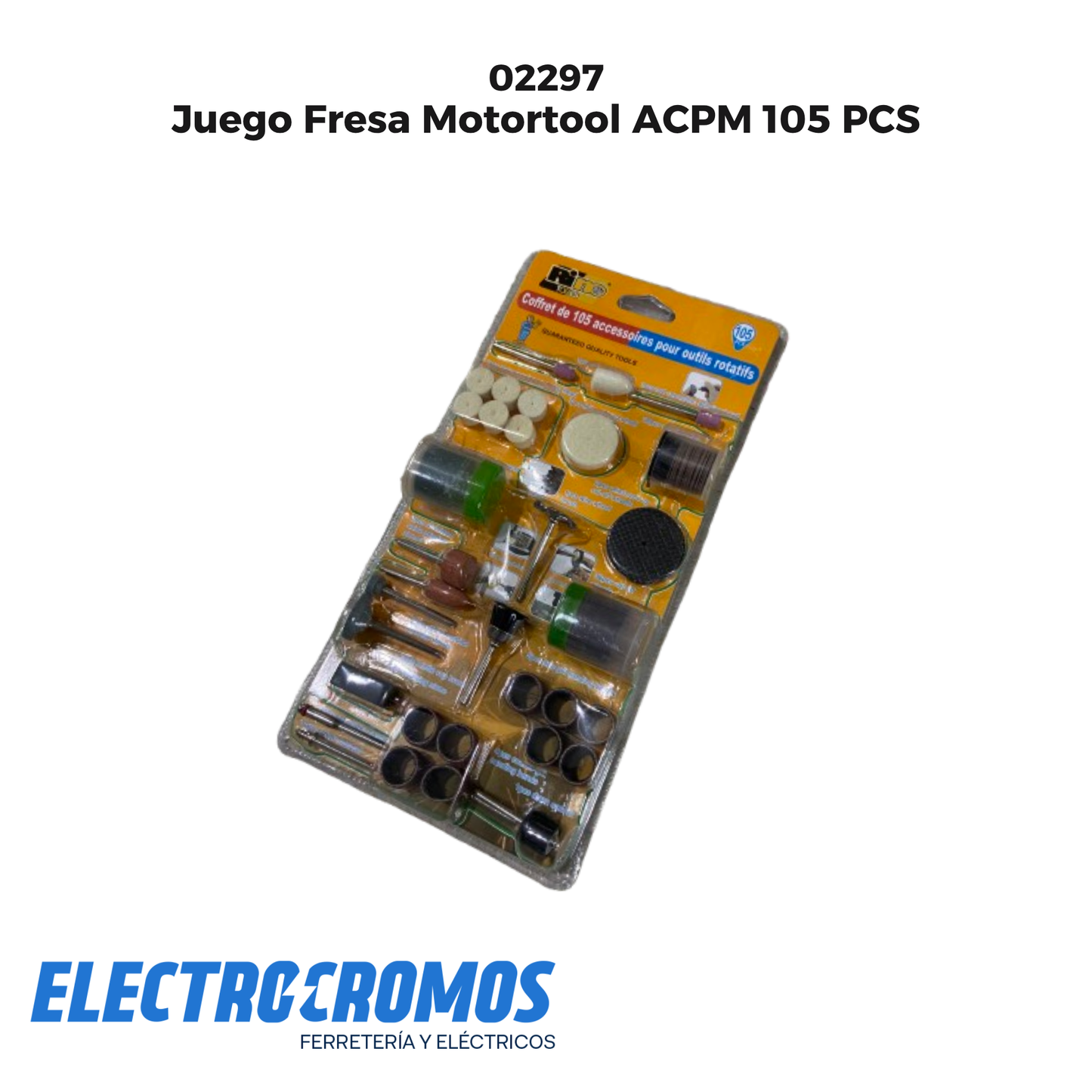 Juego Fresa Motortool ACPM 105 PCS