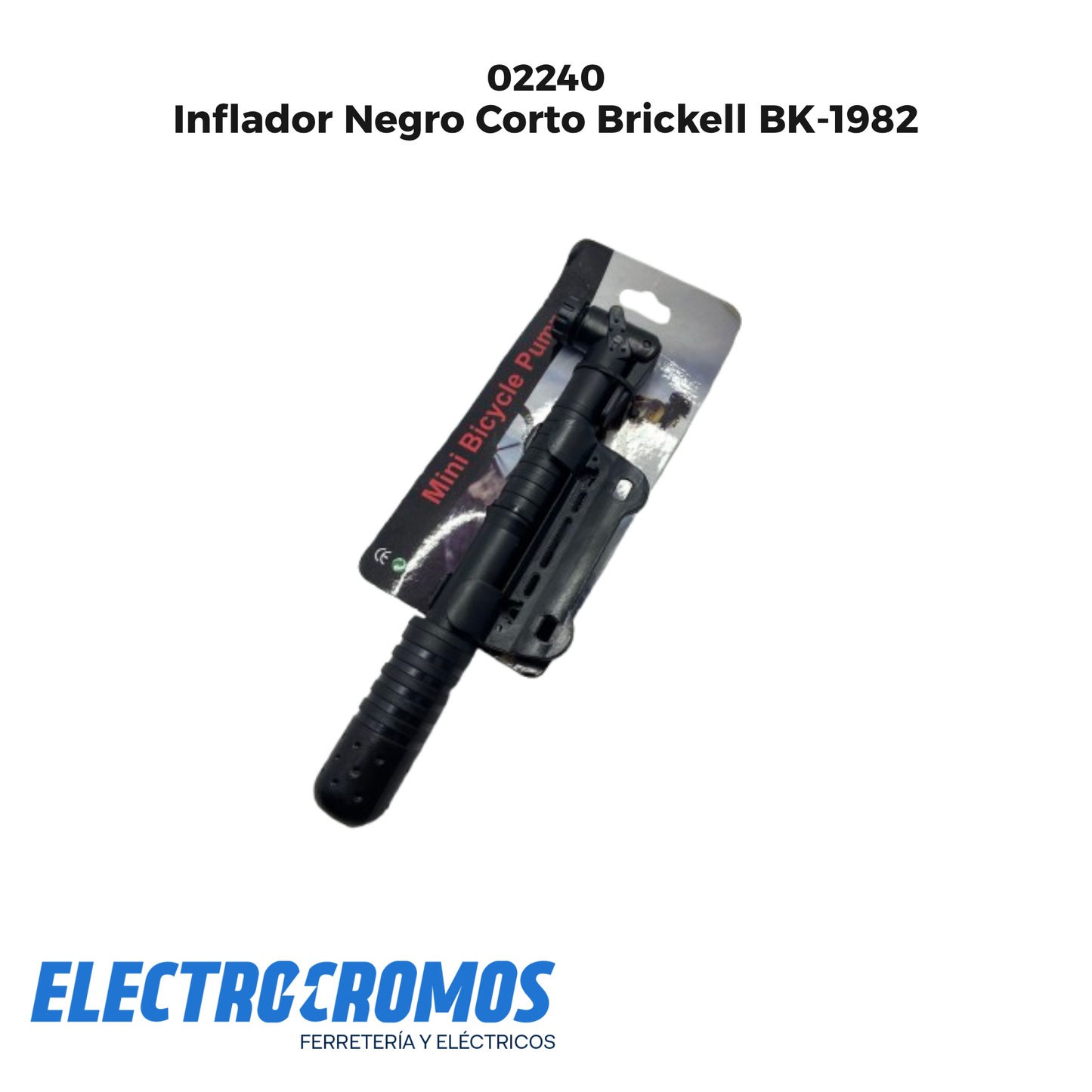 Inflador Negro Corto Brickell BK-1982