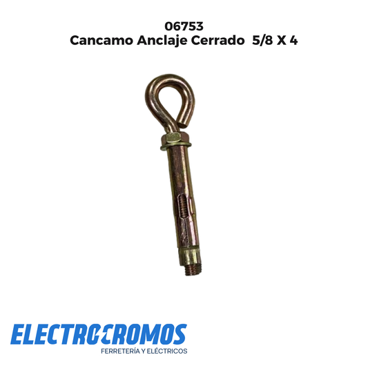 Cancamo Anclaje Cerrado  5/8 X 4