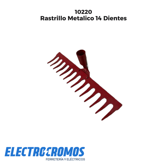 Rastrillo Metalico 14 Dientes