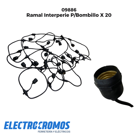 Ramal Interperie P/Bombillo X 20